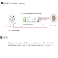 Transformateur de température de couleur AIDimming 0-10V, alimentation LED dimmable 1-50W pour projecteur et downlight LED