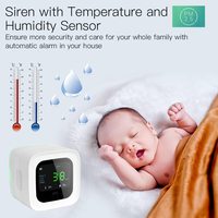 6 in 1 funzione Tuya Wifi qualità dell'aria Monitor Smart PM 2.5 il caos HCHO CO2 temperatura e rilevatore di umidità