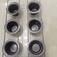 Moule à pâtisserie en fil de fer écologique en acier au carbone pour 6 tasses, compatible four (403X225X60mm), outils de décoration de gâteaux