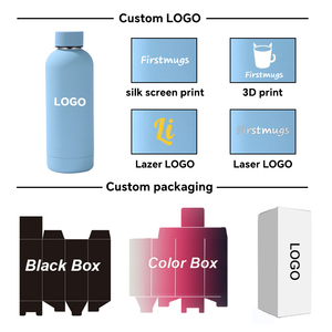 Custom Logo Stainless Steel <b>Double</b> <b>Wall</b> Vacuum Insulated 500ml BPA Free Rubber Bottom Sports Travel Flask 6-12 Hours Thermal - Product Image 5