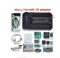 Programmeur de puces USB xgecu T48 TL866II Plus avec 22 adaptateurs de prise SOP8, clip 1.8V Nano Nor Flash MCU Bios EPROM AVR