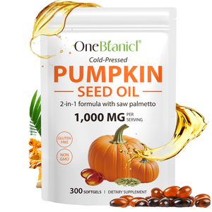 Cápsulas de Aceite de Semillas de Calabaza para el Crecimiento Natural del Cabello y Apoyo Inmunológico, 180 Unidades, No Apto para Niños - Product Image 1