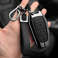 Étui de protection pour clé en cuir métallique pour Peugeot 208 308 508 2008 3008 5008 Citroën C3 C5 Aircross C4 Picasso DS3 DS7 DS9
