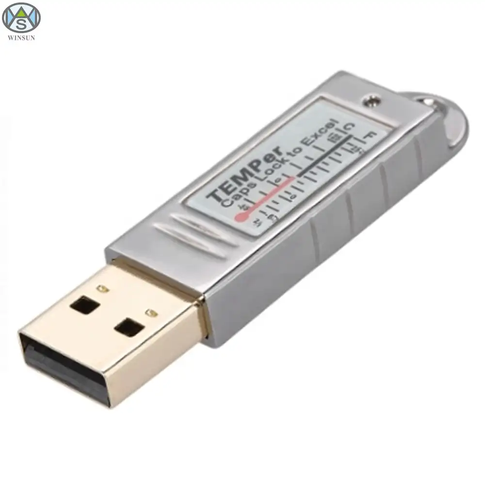 Gold TEMPer Temperatur Datenlogger-55-+ 125 C USB Thermometer Für PC thermometer Service Zimmer E-mail alarm