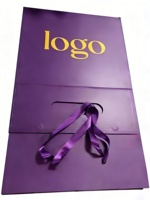 Boîte cadeau de luxe rigide pliable extra large avec poignée, pour vêtements, chaussures et bottes, emballage portable et magnétique