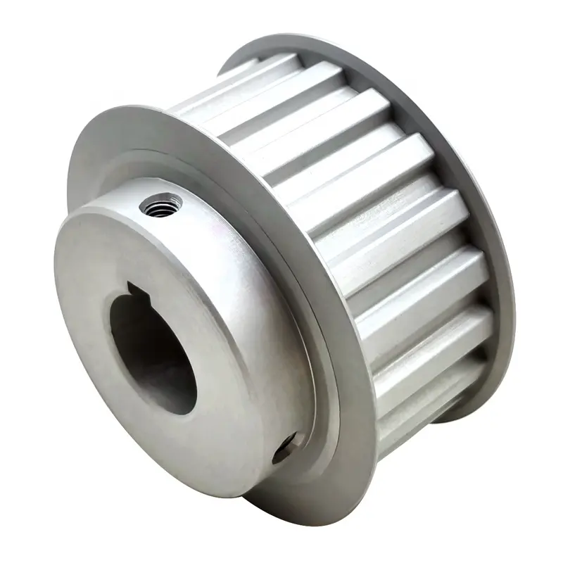 Customized OEM aluminum S5M T5 T10 T20 AT5 AT10 AT20 22t 25t 36t Tooth Timing belt Pulley Bar Stock for textile machine