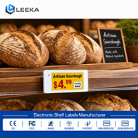 LEEKA Etiquetas Electrónicas Inalámbricas para Estantes con Grado de Protección IP65, Etiqueta de Precio Digital ESL, Sistema de Visualización de Etiquetas Electrónicas para Estantes