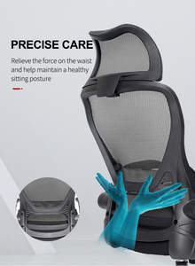 Kabel גב גבוהה מנהל עבודה כיסא עבודה בסגנון מודרני מתכוונן עיצוב ארגונומי עיצוב ארגונומי בסיס כרום עיצוב ארגונומי - Product Image 4