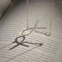 Collar de Diamantes de Acero Inoxidable con Nombre Personalizado, Joyería de Moda para Mujer, Certificado CE de Fábrica