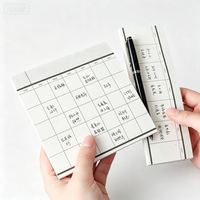 DOMIKEE Bloc-notes de bureau classique format poche pour étudiants, papeterie scolaire et de bureau, 100 feuilles à feuilles mobiles pour écrire des notes