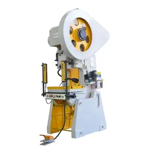 j23 63t series curtain eyelet electromagnetic punch press with single crank flywheel for piercing hole perforation machine