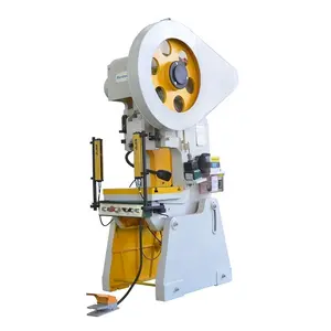 J23 63t Series Curtain Eyelet Electromagnetic Punch Press With Single Crank Flywheel For Piercing Hole Perforation Machine