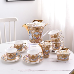 ชุดกาแฟและชุดน้ำชาพอร์ซเลนสไตล์ยุโรปสุดหรูจากโรงงานขายส่ง - Product Image 3
