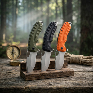 Coltello Tattico Pieghevole in Acciaio D2 con Manico Antiscivolo G10, Strumento Portatile per Campeggio, Escursionismo e Sopravvivenza, Supporta Personalizzazione OEM/ODM - Product Image 5