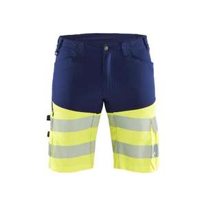 BLAKLADER - 154118118933C48 Pantalones cortos de alta visibilidad elásticos Azul marino/Amarillo-EAN 7330509692035 ROPA DE TRABAJO DE 2017 - Product Image 1