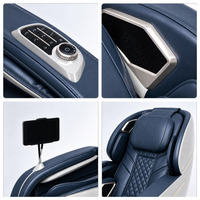 Fauteuil de massage de luxe 3D à gravité zéro avec airbags complets pour le corps, musique Bluetooth haute fidélité, pliable, portable - Prix avantageux