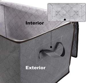 Grand organisateur de rangement en tissu avec fenêtre transparente pour couettes couettes couvertures literie - Product Image 2