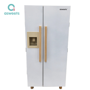 Asweets <span class=keywords><strong>Mini</strong></span> Réfrigérateur en Bois pour Enfants, Jouet de Cuisine Élégant, Solide, Lisse, Sûr et Durable pour le Jeu Quotidien - Product Image 5