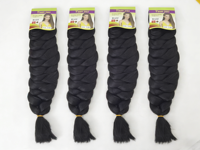 Échantillon Gratuit - Extensions de Cheveux Tresses Jumbo Synthétiques Yaki Douces et Légères, Bouclées Afro Longues pour Crochet - 165g - Meilleures Ventes