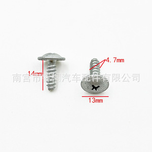 Vis autotaraudeuses à tête plate Shuangxuan M4.7x14, pointe Phillips, acier, usage général - Product Image 2