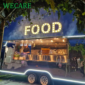 WECARE Carritos de Comida en <span class=keywords><strong>Venta</strong></span>, Camioneta Comercial de Café, Remolque de Comida Móvil de Acero Inoxidable, Food Trucks para Helados - Product Image 6