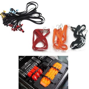 Accesorios para RC Crawler: Panel <span class=keywords><strong>de</strong></span> tienda <span class=keywords><strong>de</strong></span> campaña para techo, Portaequipajes SCX10, TRX4, Cuerdas <span class=keywords><strong>de</strong></span> amarre simuladas, Correas <span class=keywords><strong>de</strong></span> equipaje coloridas - Product Image 3