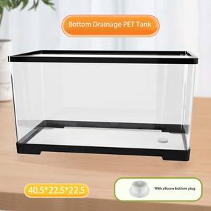 Gespecialiseerde Aquacultuurtank Anti-Ontsnappingsmechanisme Thuis Ecologische Landschapsarchitectuur Schildpad Foktank Huisdier Versieren Accessoire - Product Image 5