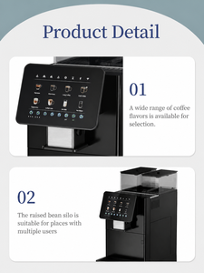 Cafetera Eléctrica Inteligente Automática de Acero Inoxidable de 1400W y 11-15 Bares de Presión, Controlada por Aplicación, para Uso Comercial - Product Image 2