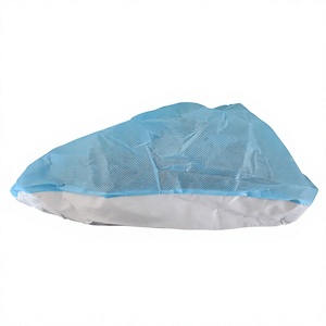 <span class=keywords><strong>Surchaussures</strong></span> d'isolement médical <span class=keywords><strong>jetables</strong></span>, en PP non tissé avec laminage CPE, semelle blanche antidérapante en PU, imperméables, pour usage chirurgical - Product Image 5