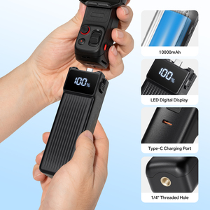 Batterie externe portable 10000 mAh avec poignée pour Insta360 <span class=keywords><strong>Luna</strong></span> Ultra, charge rapide Type-C, indicateur LED, OEM - Product Image 6