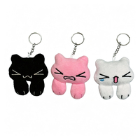 Gantungan Kunci Hewan Lucu Boneka Kartun Mini Aksesoris Gantungan Mainan Plush Lucu untuk Tas Ransel Tas Tangan Kunci Mobil