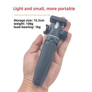 Trépied magnétique et perche d'extension compatibles avec les caméras d'action Insta360, construction en tissu de laine + alliage d'aluminium - Product Image 2