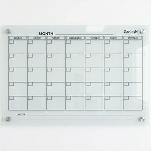 Tableau blanc en verre trempé <span class=keywords><strong>de</strong></span> 4 mm, imprimé sur mesure, magnétique, bord 2.5D, sans cadre, effaçable à sec, planificateur <span class=keywords><strong>de</strong></span> <span class=keywords><strong>calendrier</strong></span> hebdomadaire - Product Image 6