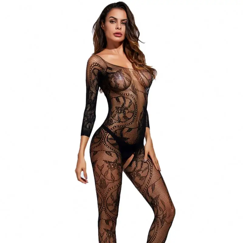 Nhà Cung Cấp Đồ Lót Fishnet Teddy Bodysuit Sexy Xem Qua Đồ Lót Womens Đồ Lót Khiêu Dâm Vớ Búp Bê Em Bé Lưới Vớ Chặt Chẽ