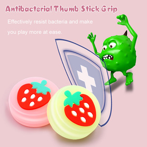 Luminous Glow Fruit Thumb Stick Grip case <span class=keywords><strong>Joystick</strong></span> Cover para Switch OLED Accesorios de juego Joy Con Rocker Key Cap - Product Image 3