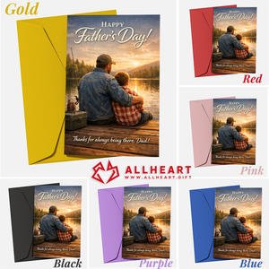 Cartes de vœux personnalisées 5x7 pouces imprimées numériquement, faible MOQ avec enveloppe et autocollant - Product Image 4