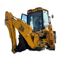 Chargeur-pelleteuse JCB 3CX 7.6ton Machines de construction 68.5KW Moteur diesel Jaune Moteur hydraulique d'utilisation courte de haute qualité