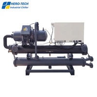 60HP 60TON 200KW D'eau équipement de refroidissement de L'eau de refroidissement type vis refroidisseur