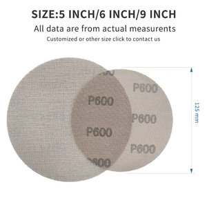 HARFINGTON 5-дюймовый сетчатый шлифовальный диск, без пыли, наждачная бумага для гипсокартона, крючки и петли, шлифовальные накладки для пола из гипсокартона - Product Image 2