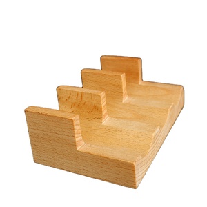 Supporto per Sushi <span class=keywords><strong>a</strong></span> Forma Rotonda in Legno per Piccoli Rotoli di Sushi e Taco - Product Image 4