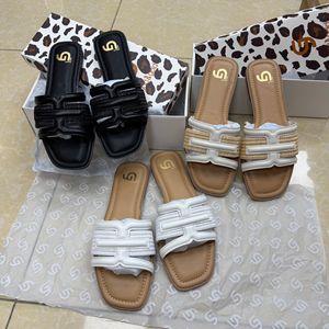 <span class=keywords><strong>Ciabatte</strong></span> da <span class=keywords><strong>donna</strong></span> in <span class=keywords><strong>paglia</strong></span> intrecciata a punta tonda e suola piatta - Product Image 1