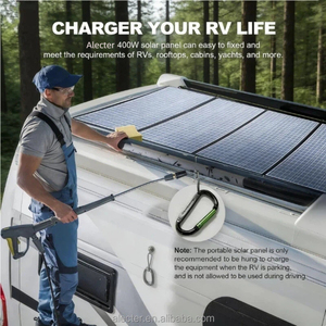 Panneau solaire portable Alecter Solar Easy Carry 400W, pliable, haute efficacité 23,5%, étanche IP66, solution d'alimentation compacte pour camping-car - Product Image 3