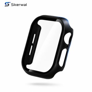 Coque en verre trempé pour <span class=keywords><strong>Apple</strong></span> <span class=keywords><strong>Watch</strong></span> S10/11 38/41/42/44/46/49 <span class=keywords><strong>mm</strong></span>, protection d'écran complète, antichoc, compatible avec CS001 - Product Image 1