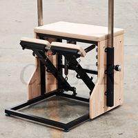 Chaise de Pilates Wunda en bois réglable pour les cours en studio professionnels et les routines d'exercices à domicile