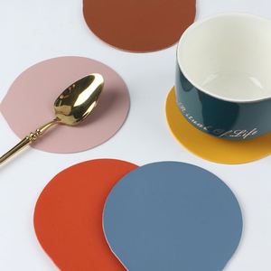 Round <b>Coasters</b> for <b>Drinks</b> Tabletop Protection Mats <b>Drinks</b> <b>Coaster</b> for Home Decoration - Product Image 4