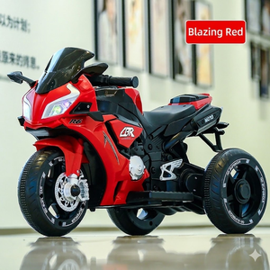 Nouvelle moto jouet élégante pour enfants ; dotée d'une conduite sécurisée, de lumières stylées avec Bluetooth, et de fonctions éducatives précoce via USB. - Product Image 1