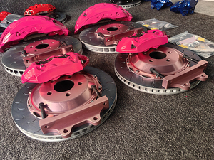 Kit d'étriers de frein surdimensionnés colorés Rosy, étrier de frein à 10 pistons / étrier de frein à 4 pistons, crochet de frein 420 mm pour <span class=keywords><strong>Chrysler</strong></span> C300 - Product Image 2