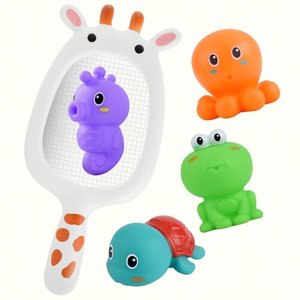 2 in 1 Summer Kids Dinosaur Fishing <strong>Net</strong> Floating Squirts <strong>Toys</strong> <strong>Bathtub</strong> Bathroom <strong>Toy</strong> Baby Bath <strong>Toys</strong> <strong>for</strong> Gift - Product Image 2