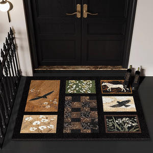 Alfombra de Entrada de Estilo Vintage Francés, Alfombra Rectangular Antideslizante para Puerta de Casa, Material de PVC - Product Image 4