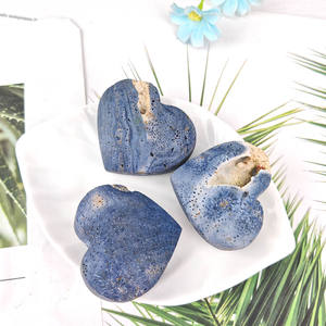Cristales de Corazón de Coral Azul de Alta Calidad al por Mayor, Gemas Decorativas de Feng Shui para Sanación y Decoración - Product Image 6
